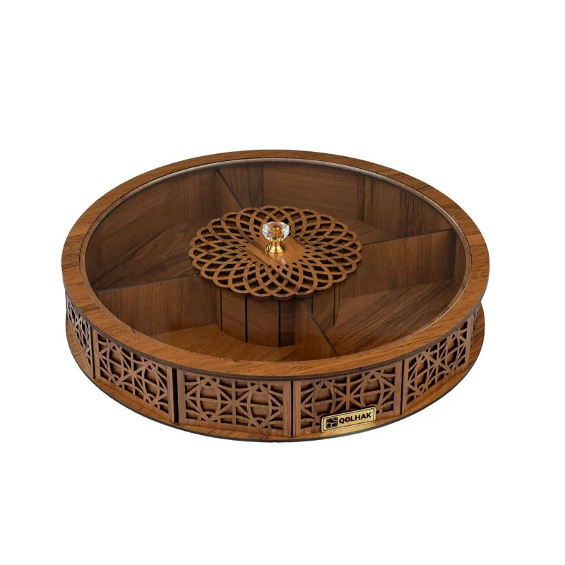اردوخوری چوبی گرد پنج خانه طرح یاس
