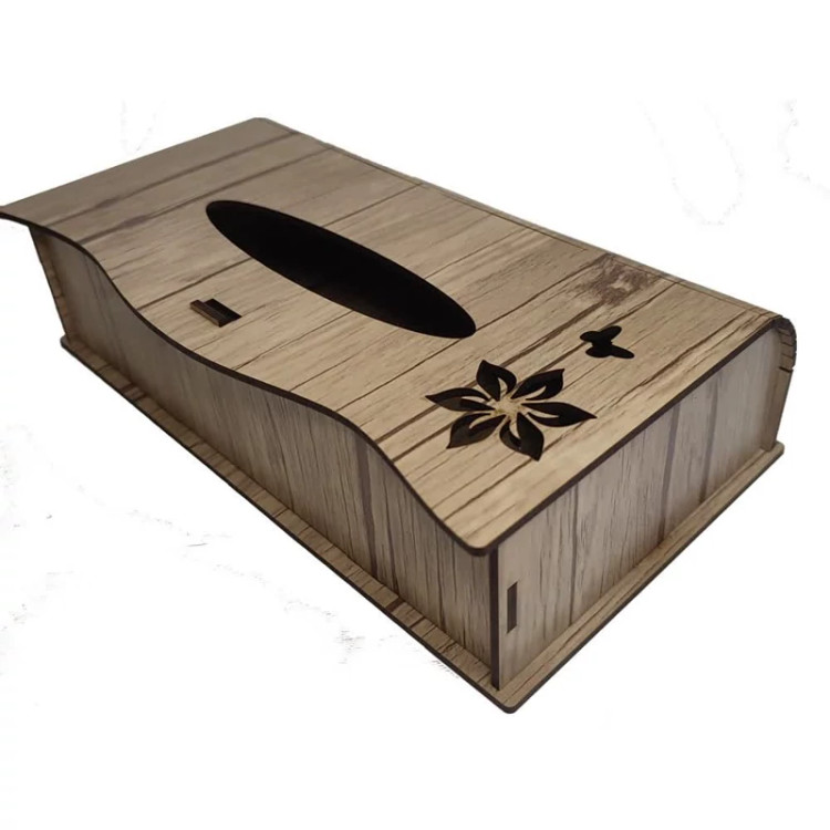 جا دستمال کاغذی چوبی