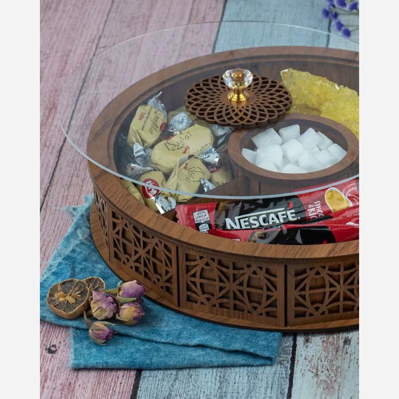 اردوخوری چوبی چهارخانه طرح یاس - نمای 4