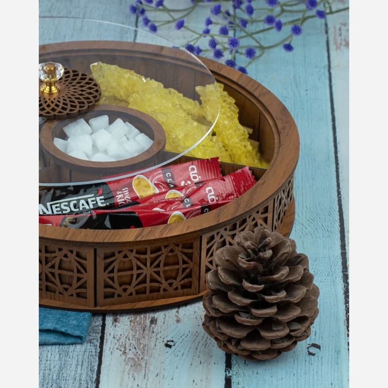 اردوخوری چوبی چهارخانه طرح یاس - نمای 3